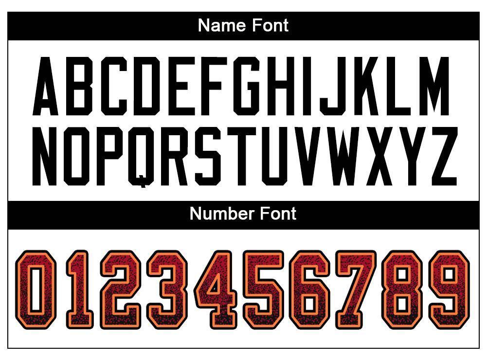 Custom Red Black-Orange Drift Fashion Football Jersey view 5