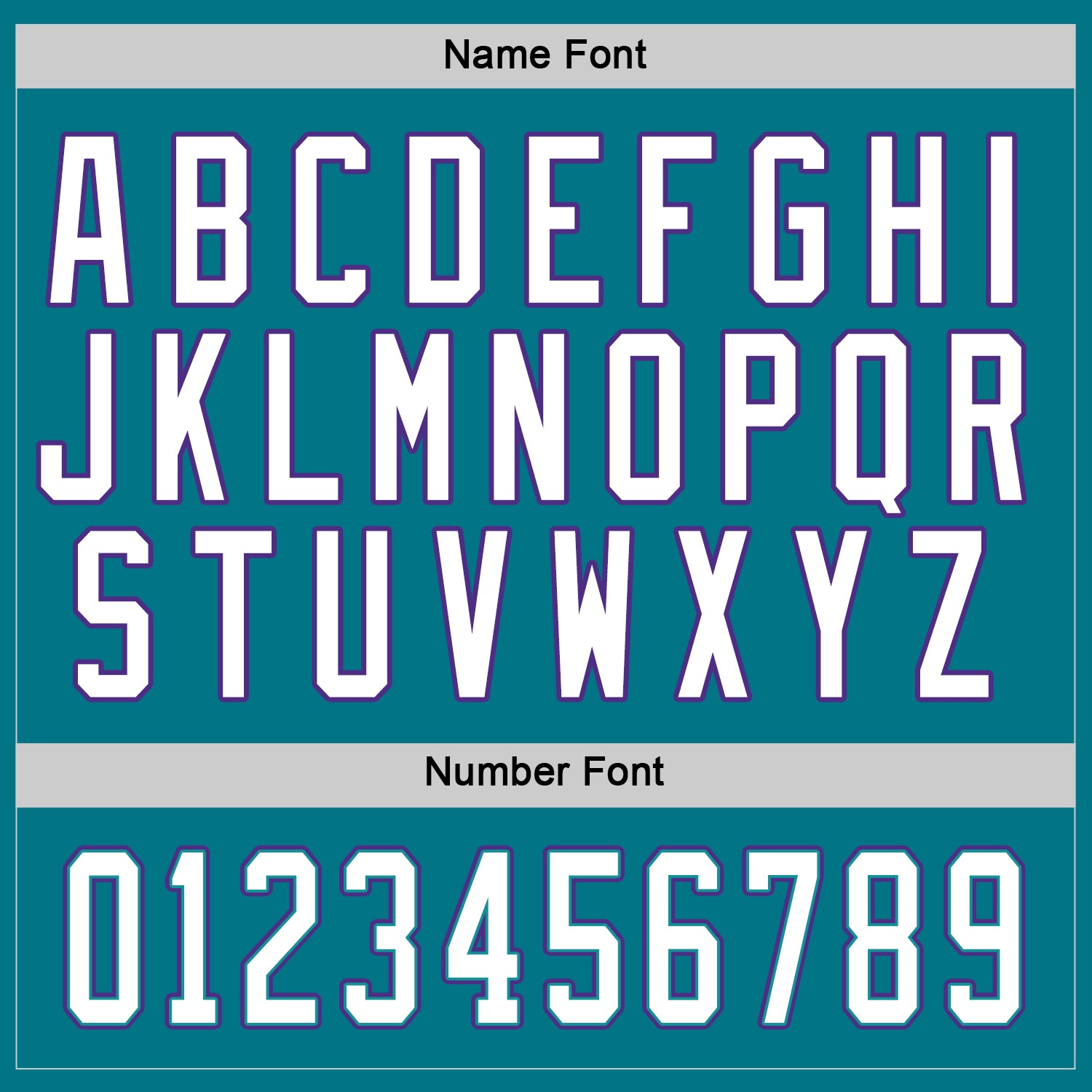 Custom Teal White-Purple Hockey Jersey view 3