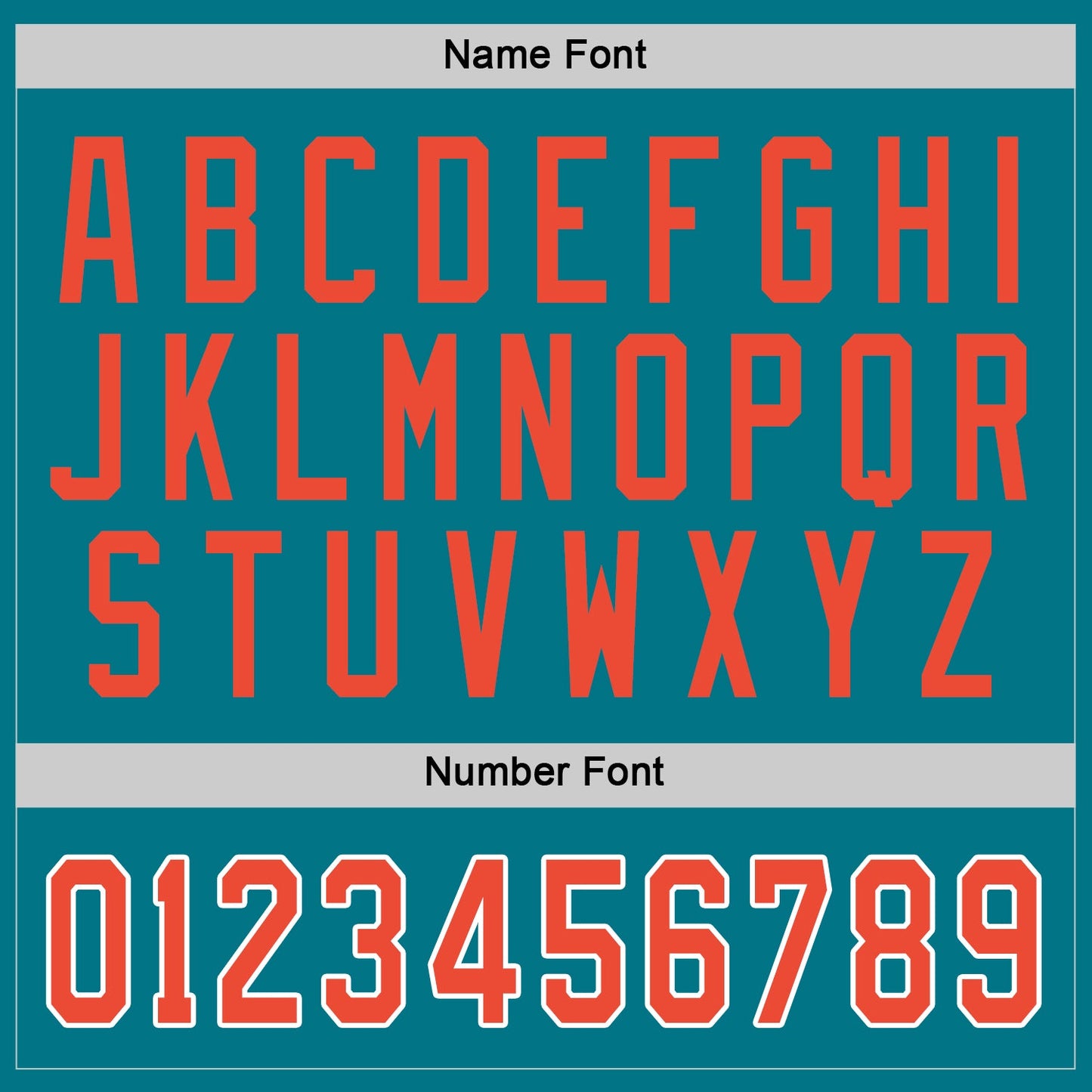 Custom Teal Orange-White Hockey Jersey view 3