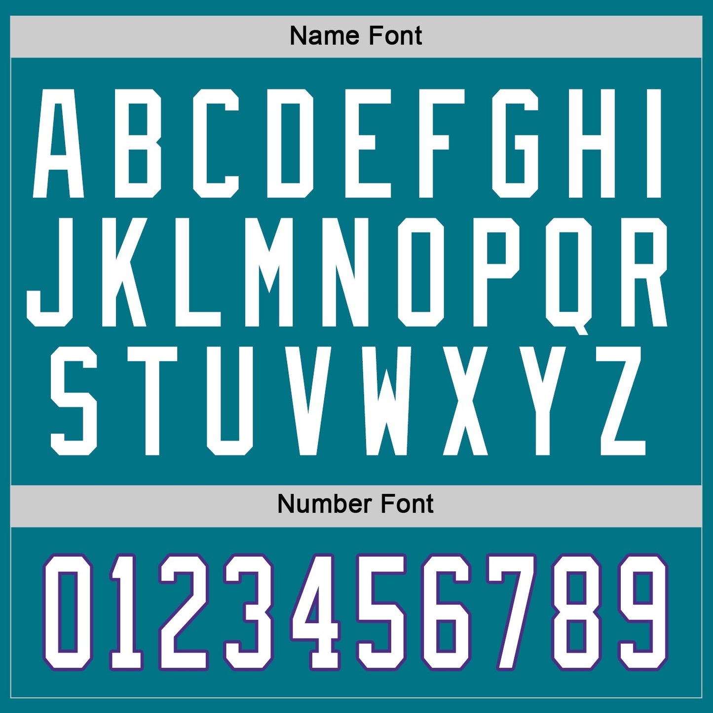Custom Teal White-Purple Hockey Jersey view 3