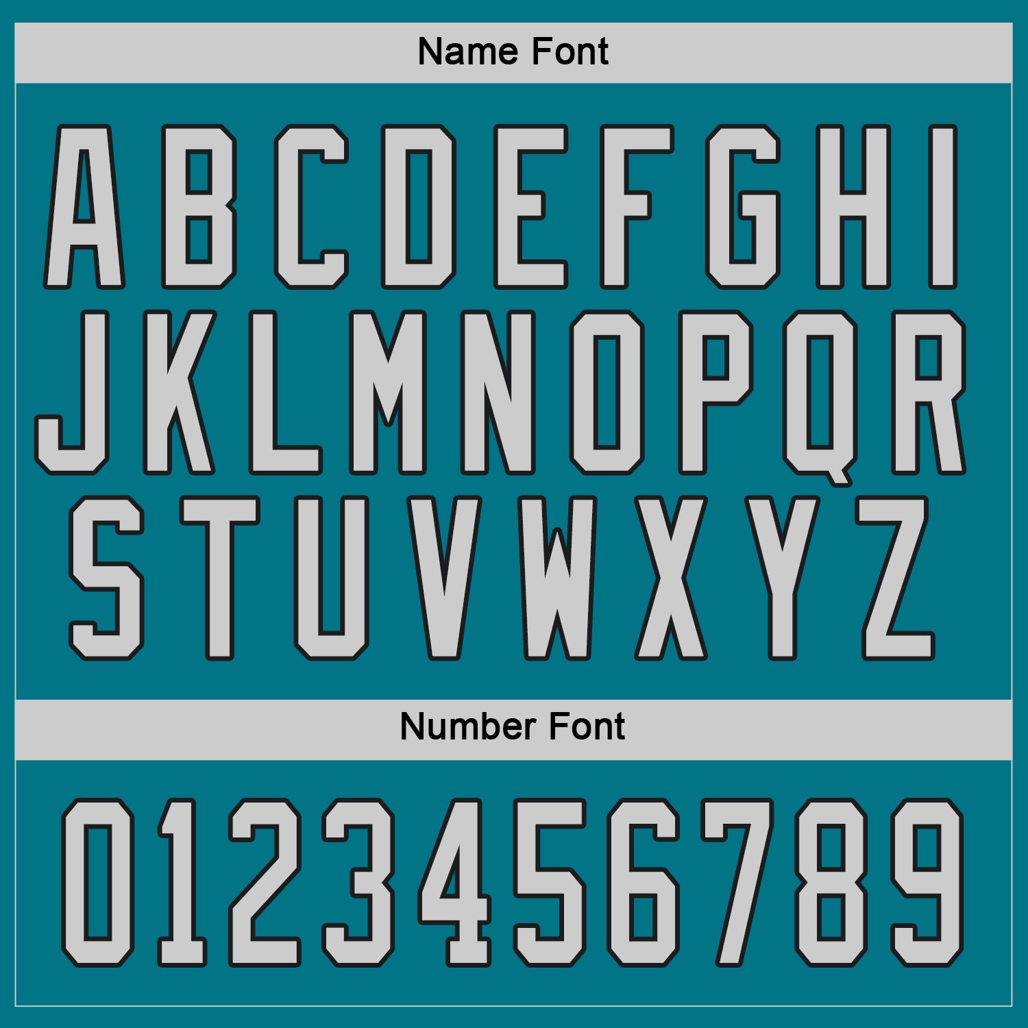 Custom Teal Gray-Black Hockey Jersey view 3