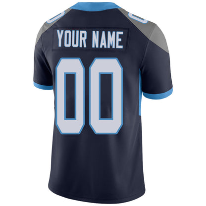 Custom T.Titans Stitched American Football Jerseys Personalize Birthday Gifts Navy Jersey view 3