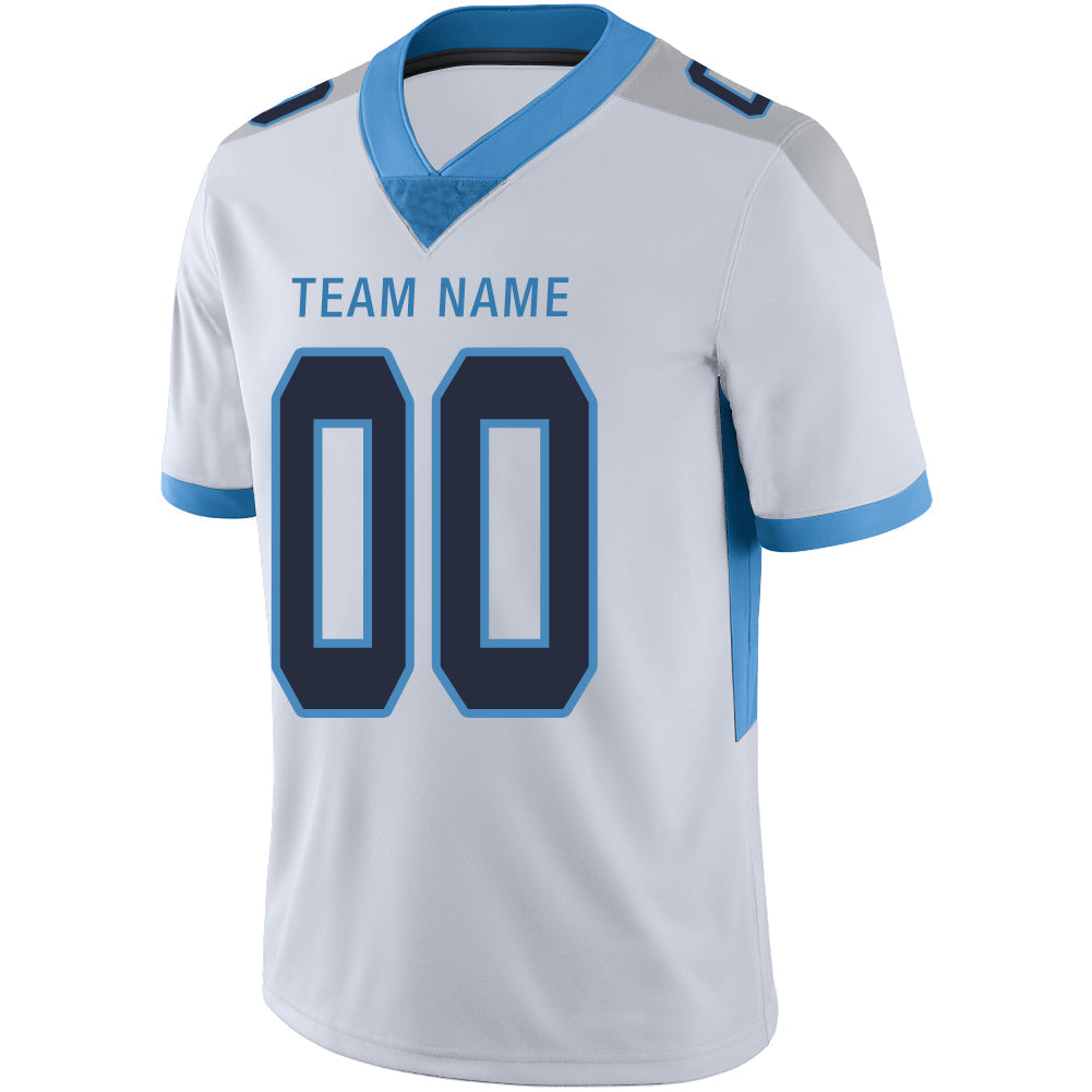 Custom T.Titans Stitched American Football Jerseys Personalize Birthday Gifts White Jersey view 4