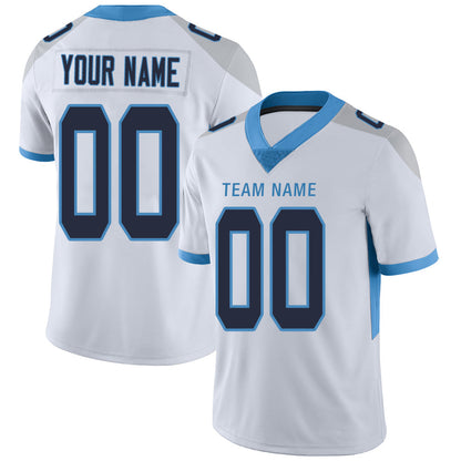 Custom T.Titans Stitched American Football Jerseys Personalize Birthday Gifts White Jersey - Main View