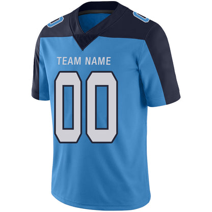 Custom T.Titans Stitched American Football Jerseys Personalize Birthday Gifts Light Blue Jersey view 4