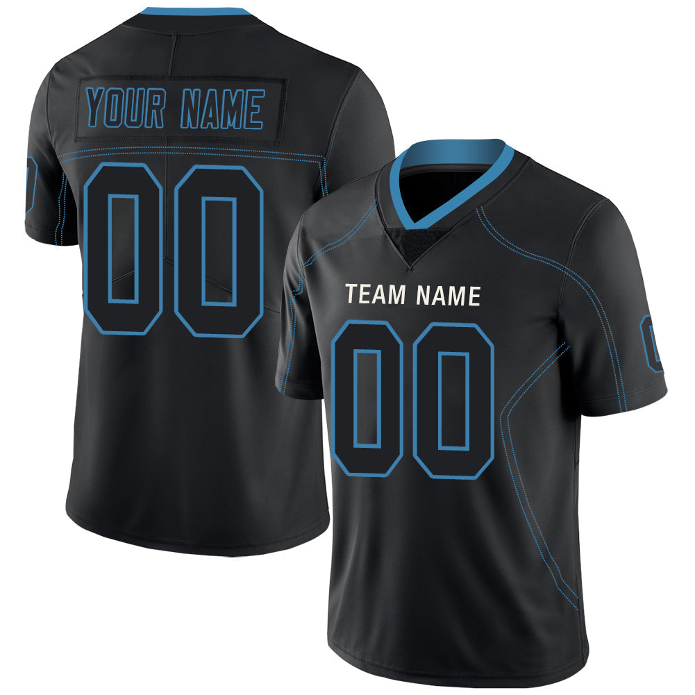 Custom T.Titans Stitched American Football Jerseys Personalize Birthday Gifts Black Jersey - Main View