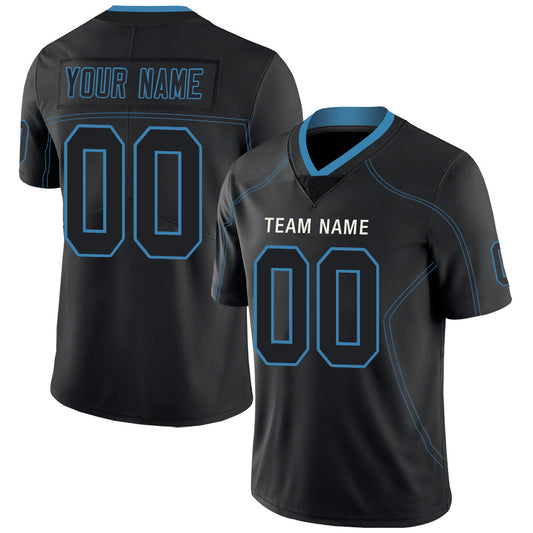 Custom T.Titans Stitched American Football Jerseys Personalize Birthday Gifts Black Jersey - Main View