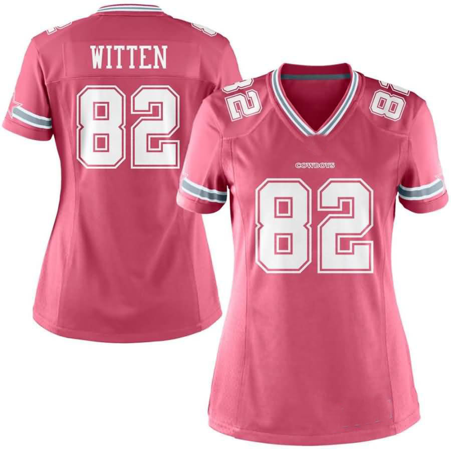 D.Cowboys #82 Jason Witten Alternate Vapor Limited Jersey - PINK Stitched American Football Jerseys - Main View
