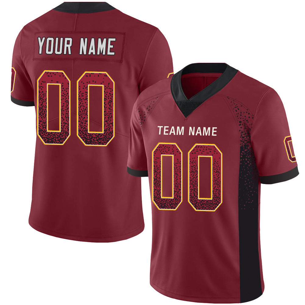 Custom W.Football Team Stitched American Football Jerseys Personalize Birthday Gifts Red Jersey - Main View