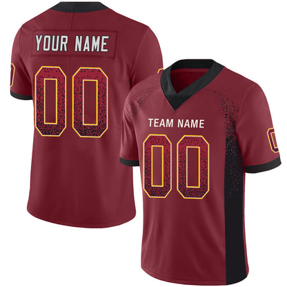 Custom W.Football Team Stitched American Football Jerseys Personalize Birthday Gifts Red Jersey - Main View