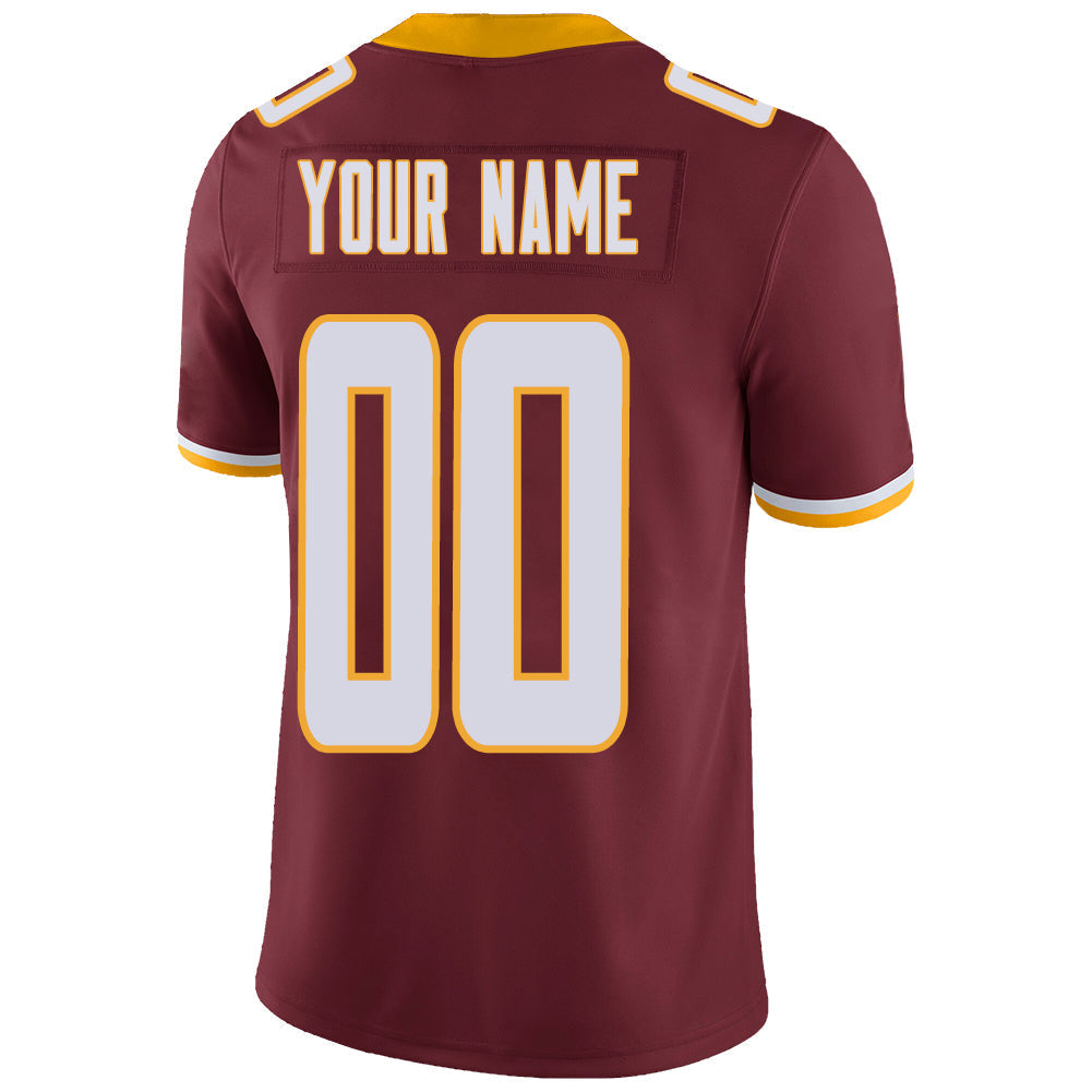 Custom W.Football Team Stitched American Football Jerseys Personalize Birthday Gifts Red Jersey view 3