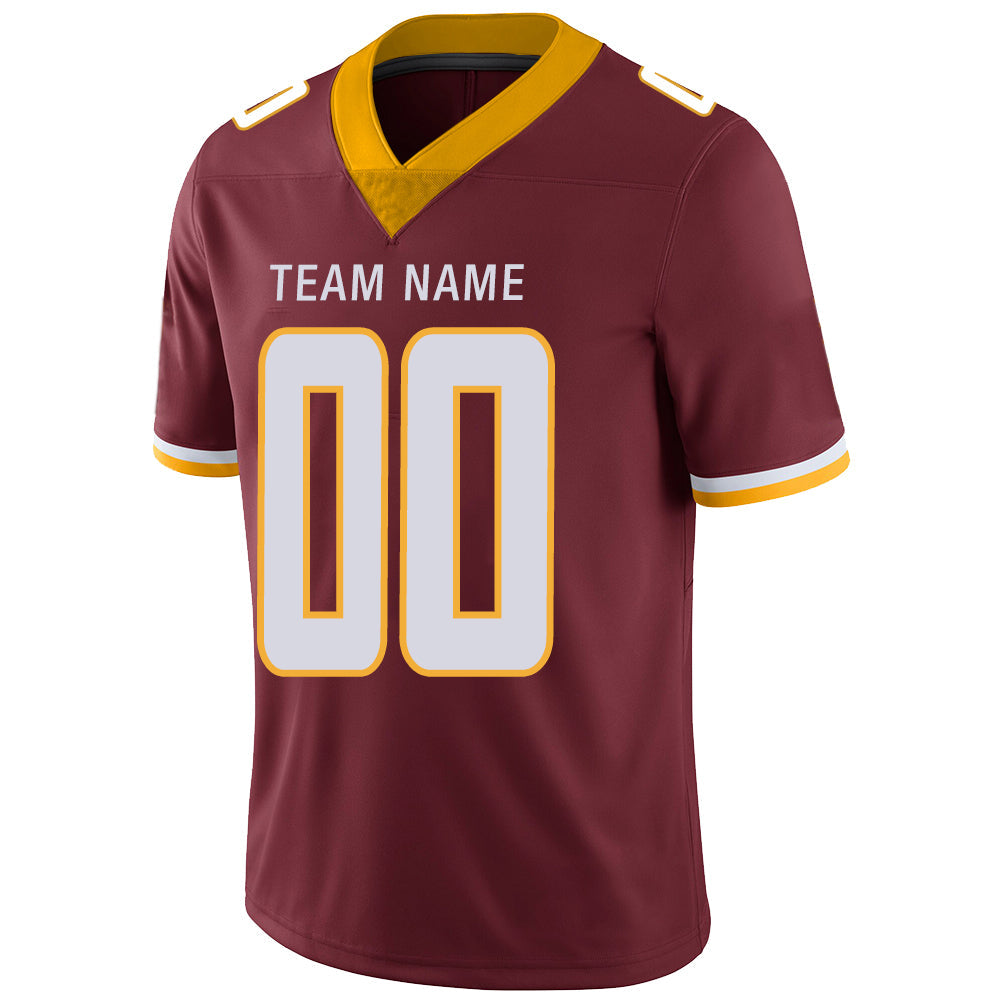 Custom W.Football Team Stitched American Football Jerseys Personalize Birthday Gifts Red Jersey view 4