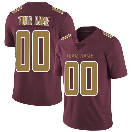 Custom W.Football Team Stitched American Football Jerseys Personalize Birthday Gifts Red Jersey - Main View