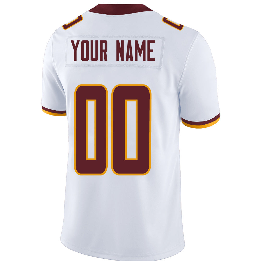 Custom W.Football Team Stitched American Football Jerseys Personalize Birthday Gifts White Jersey - Main View