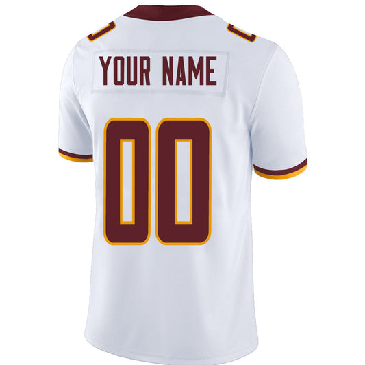 Custom W.Football Team Stitched American Football Jerseys Personalize Birthday Gifts White Jersey - Main View