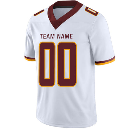 Custom W.Football Team Stitched American Football Jerseys Personalize Birthday Gifts White Jersey view 4