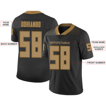 Custom W.Football Team Stitched American Football Jerseys Personalize Birthday Gifts Black Jersey view 3