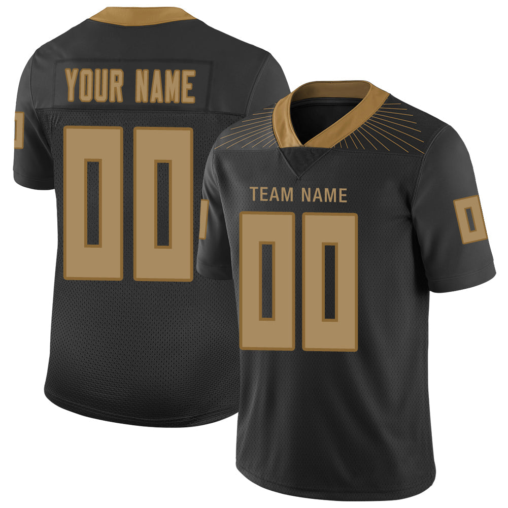 Custom W.Football Team Stitched American Football Jerseys Personalize Birthday Gifts Black Jersey - Main View