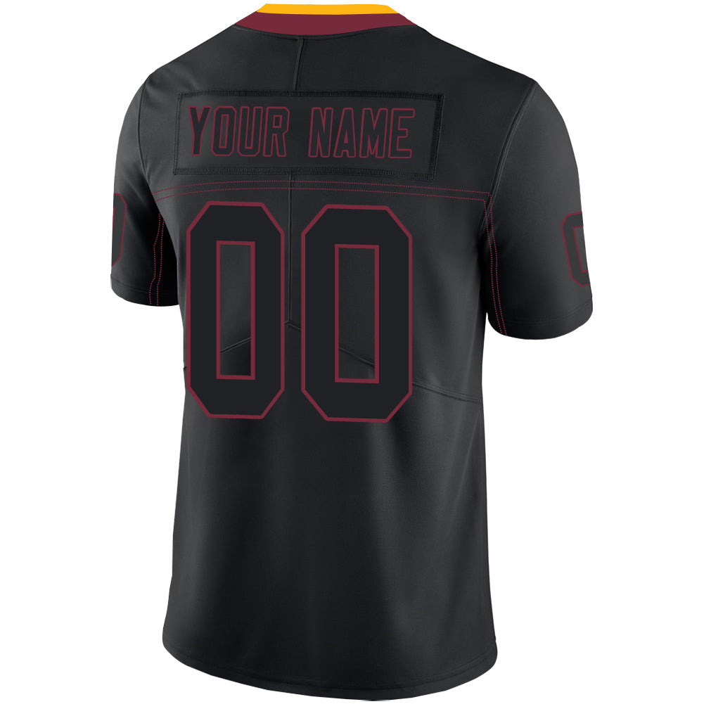 Custom W.Football Team Stitched American Football Jerseys Personalize Birthday Gifts Black Jersey view 2