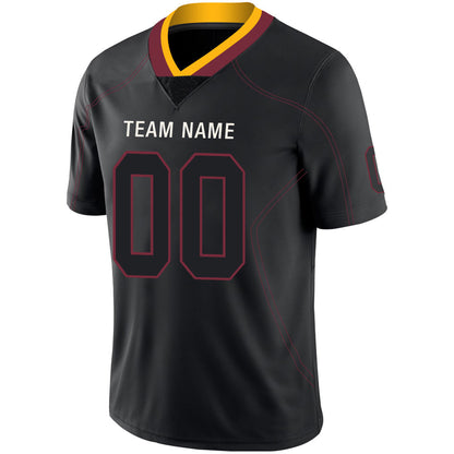 Custom W.Football Team Stitched American Football Jerseys Personalize Birthday Gifts Black Jersey view 4