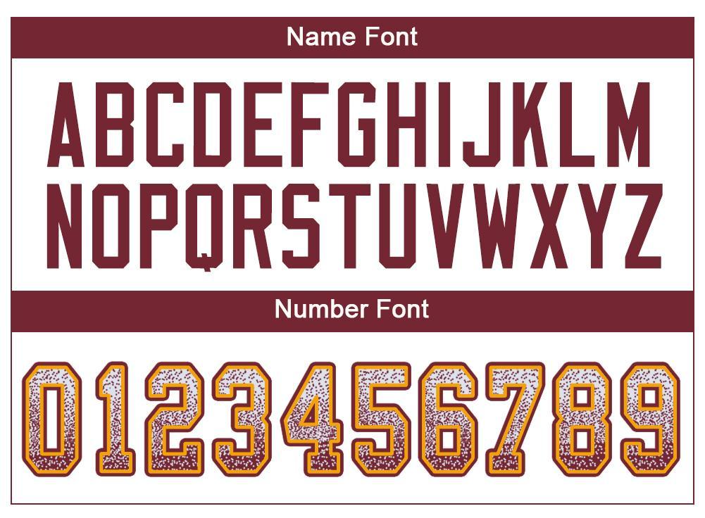 Custom White Burgundy-Gold Drift Fashion Football Jersey view 4