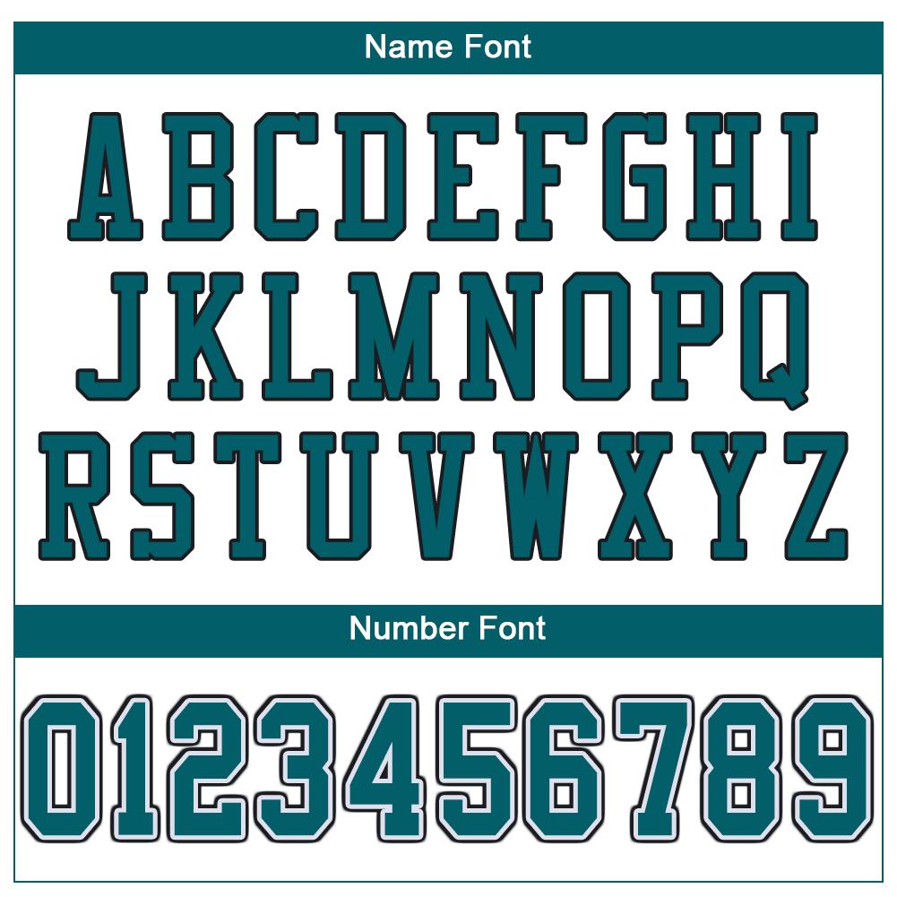 Custom White Teal-Black Mesh Authentic Football Jersey view 5