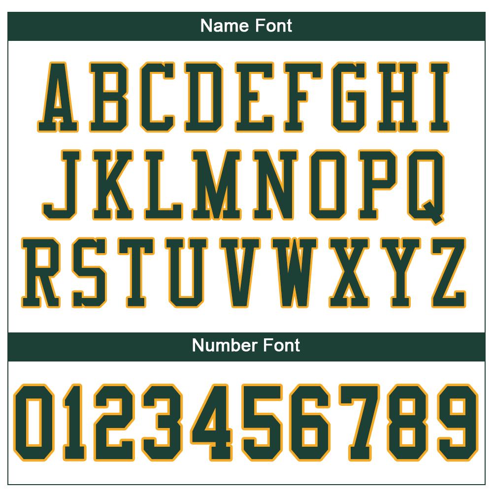 Custom White Green-Gold Mesh Authentic Football Jersey view 5
