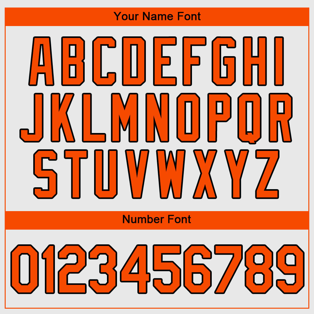 Custom White Orange-Black Authentic Baseball Jersey view 4