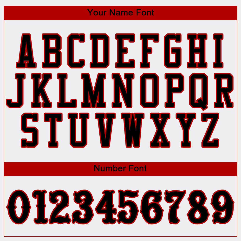 Custom White Black-Red Authentic Baseball Jersey view 4