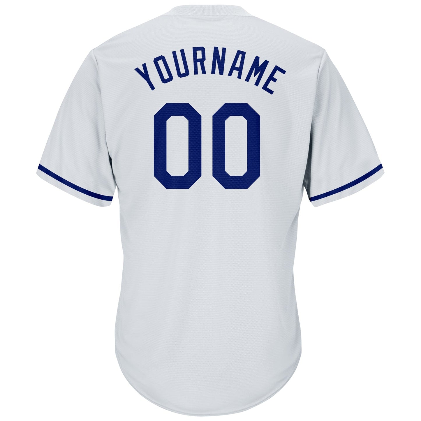 Custom White Royal-Red Authentic Throwback Rib-Knit Baseball Jersey Shirt view 3