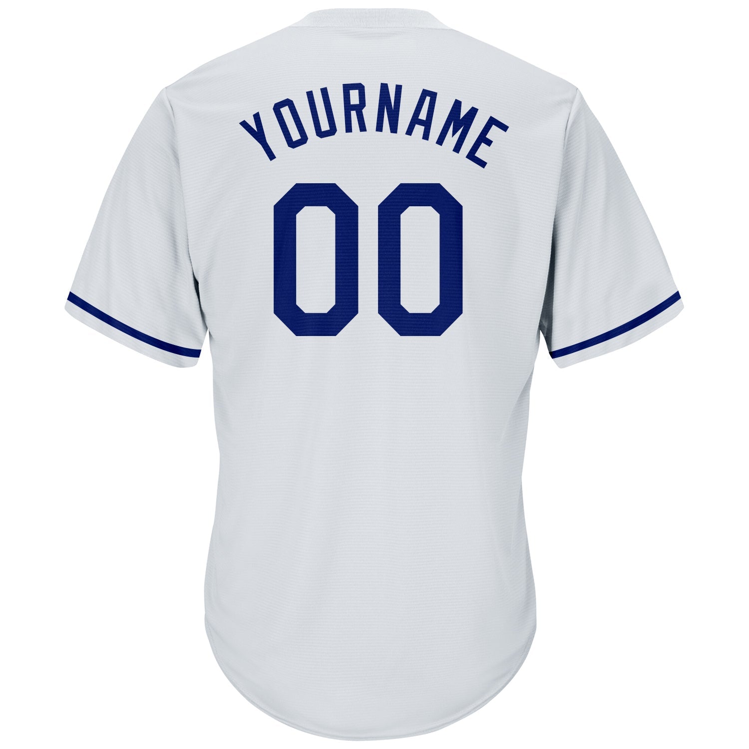 Custom White Royal-Red Authentic Throwback Rib-Knit Baseball Jersey Shirt view 3