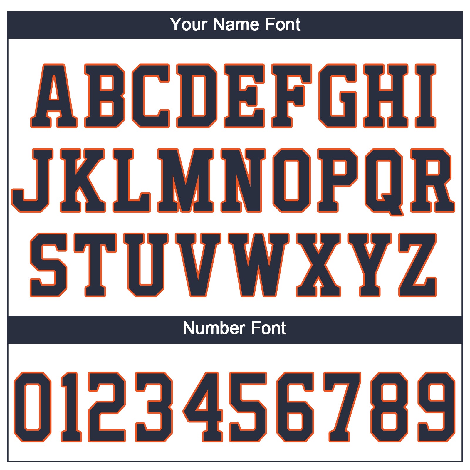 Custom White Navy-Orange Performance T-Shirt view 3