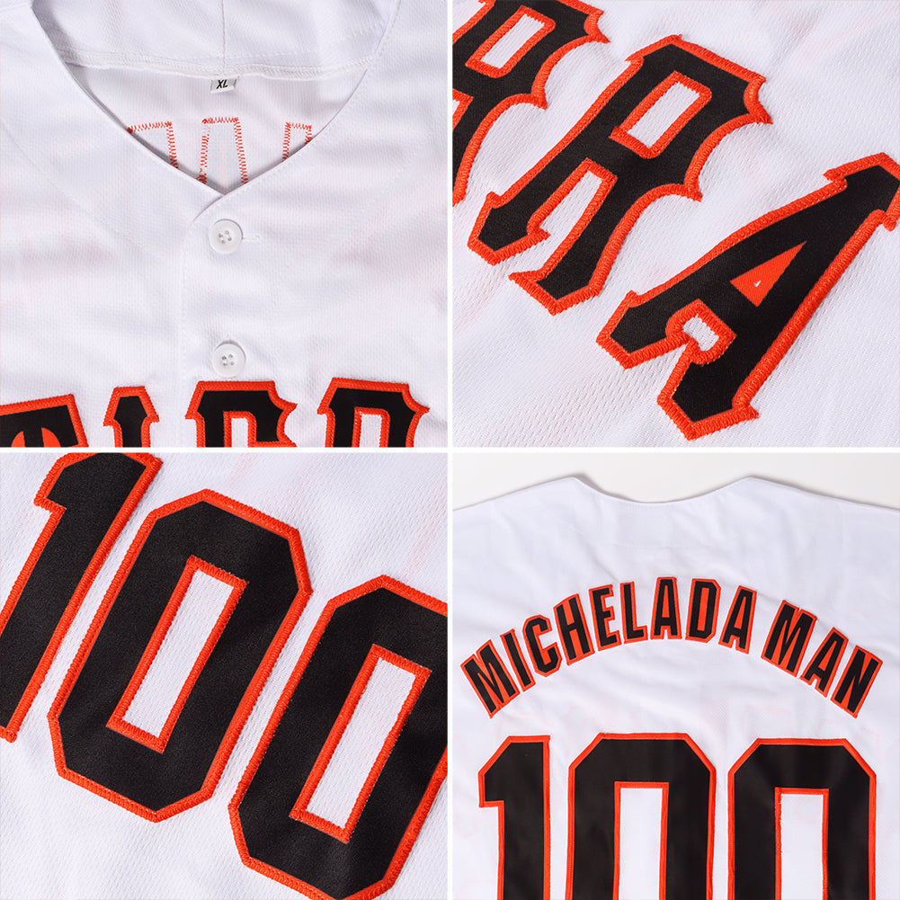 Custom White Black-Gray Authentic Throwback Rib-Knit Baseball Jersey Shirt view 7