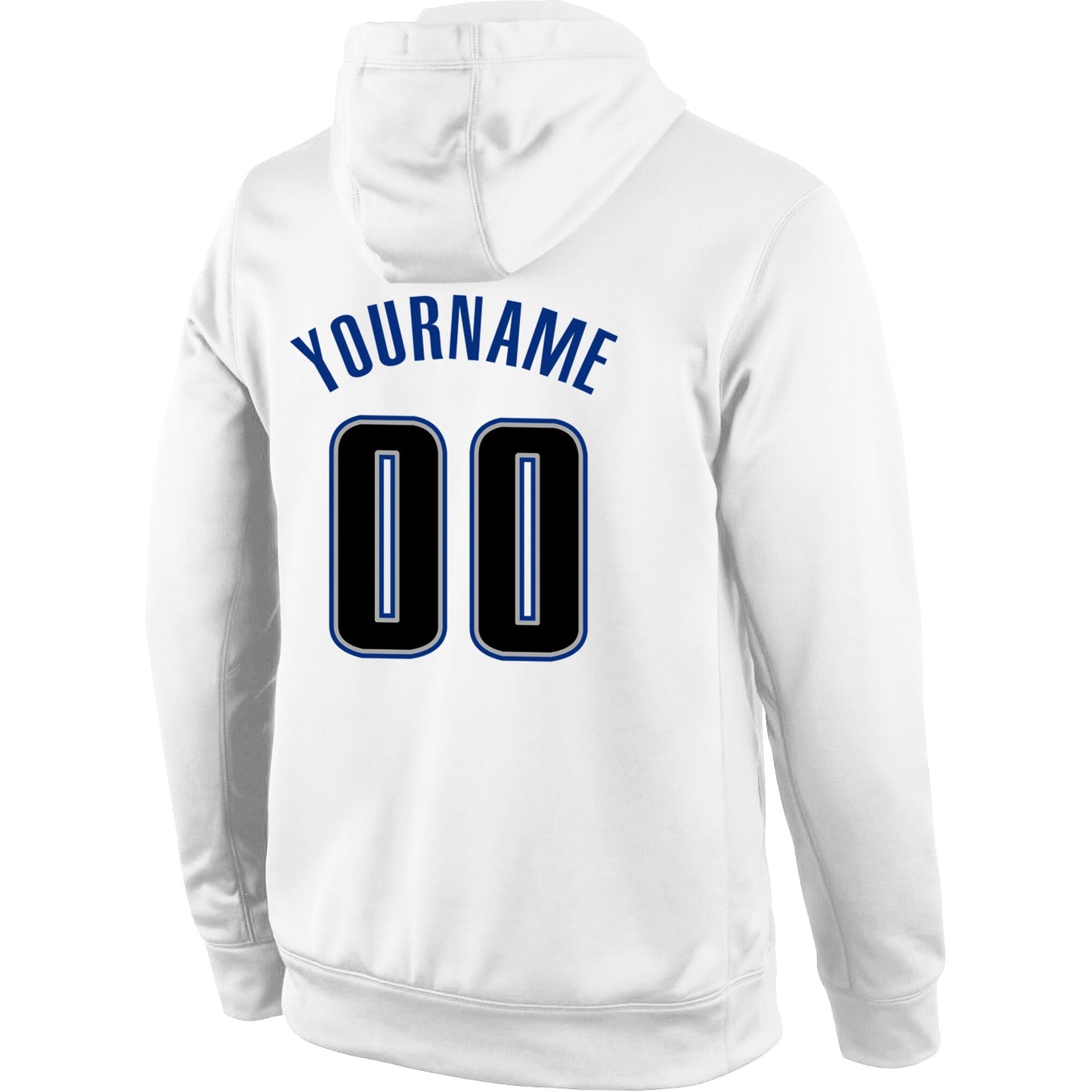 Custom Stitched White Black-Royal Sports Pullover Sweatshirt Hoodie view 3