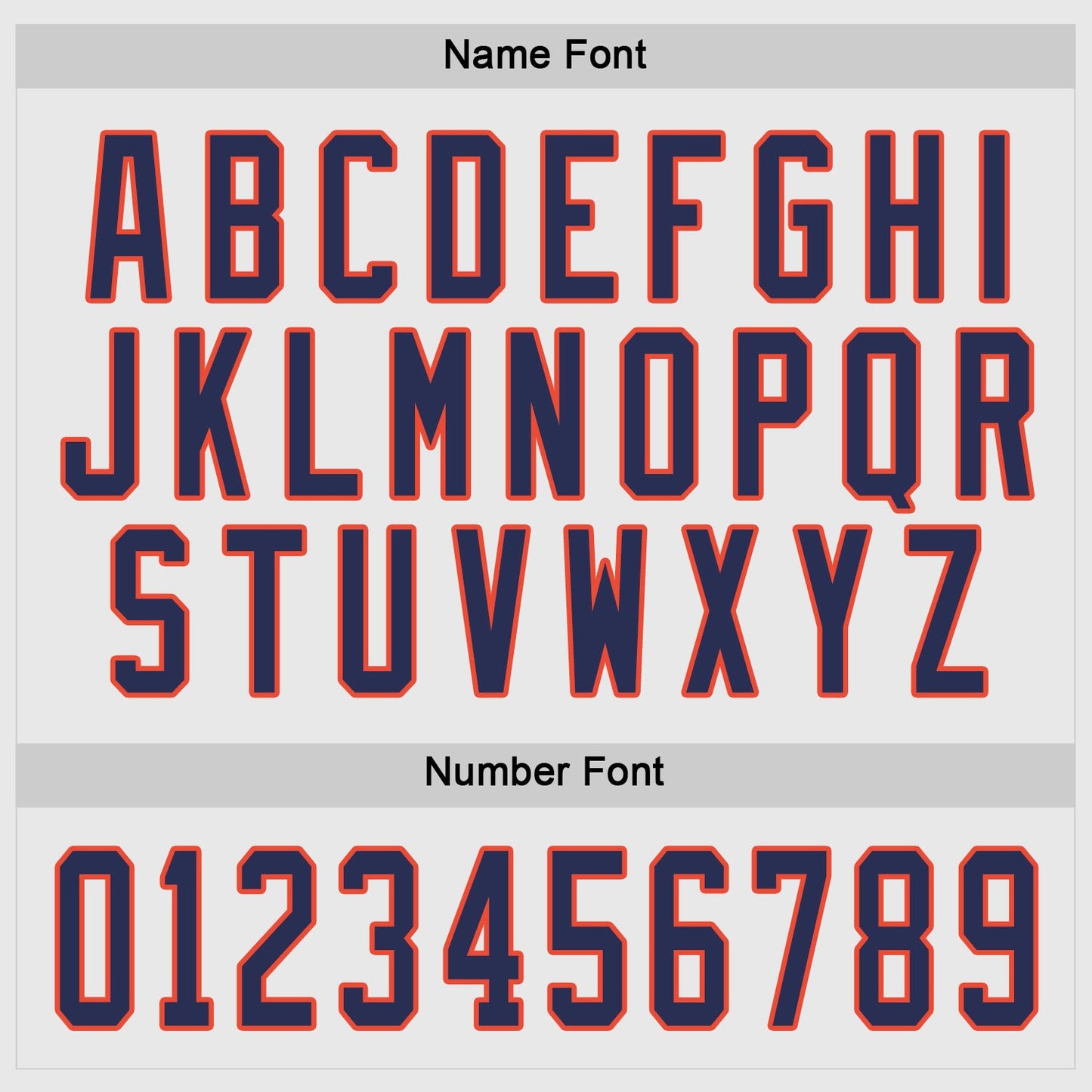 Custom White Navy-Orange Hockey Jersey view 3
