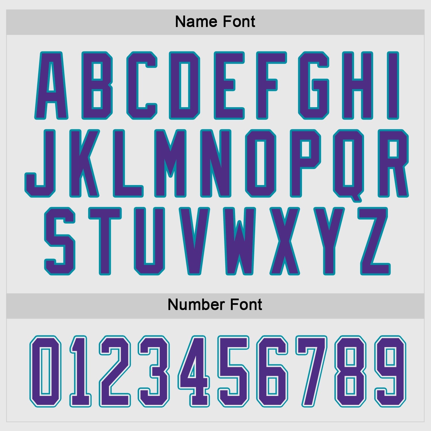 Custom White Purple-Teal Hockey Jersey view 3