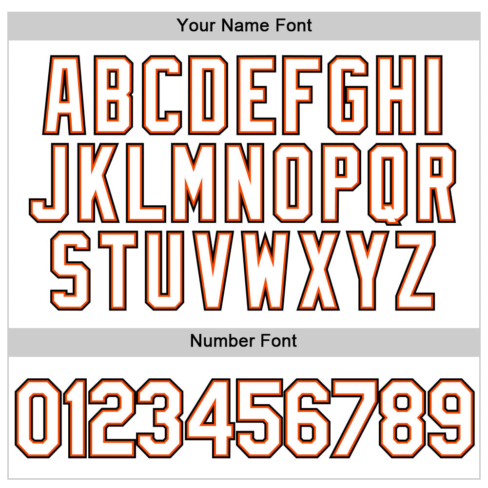 Custom White White-Orange Authentic Baseball Jersey view 5