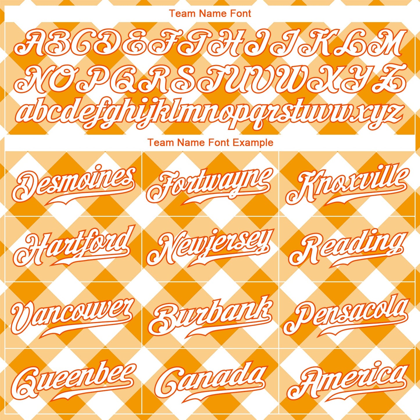 Custom White White-Orange 3D Pattern Design Orange Plaid Authentic Baseball Jersey view 4