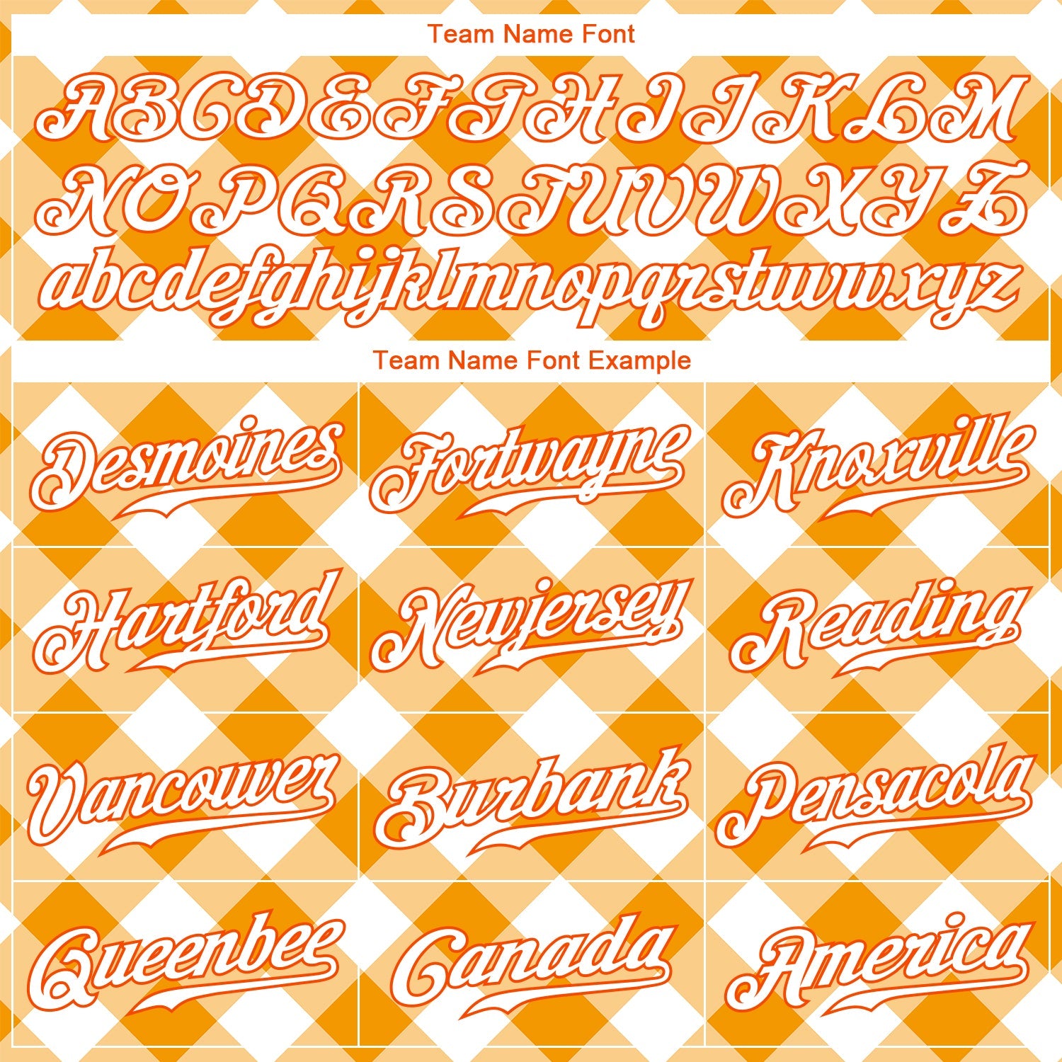 Custom White White-Orange 3D Pattern Design Orange Plaid Authentic Baseball Jersey view 4