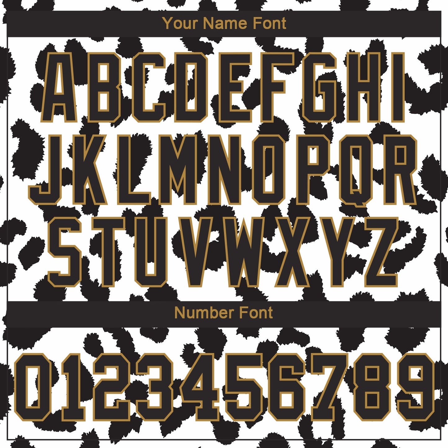 Custom White Black-Old Gold 3D Pattern Design Leopard Authentic Baseball Jersey view 5