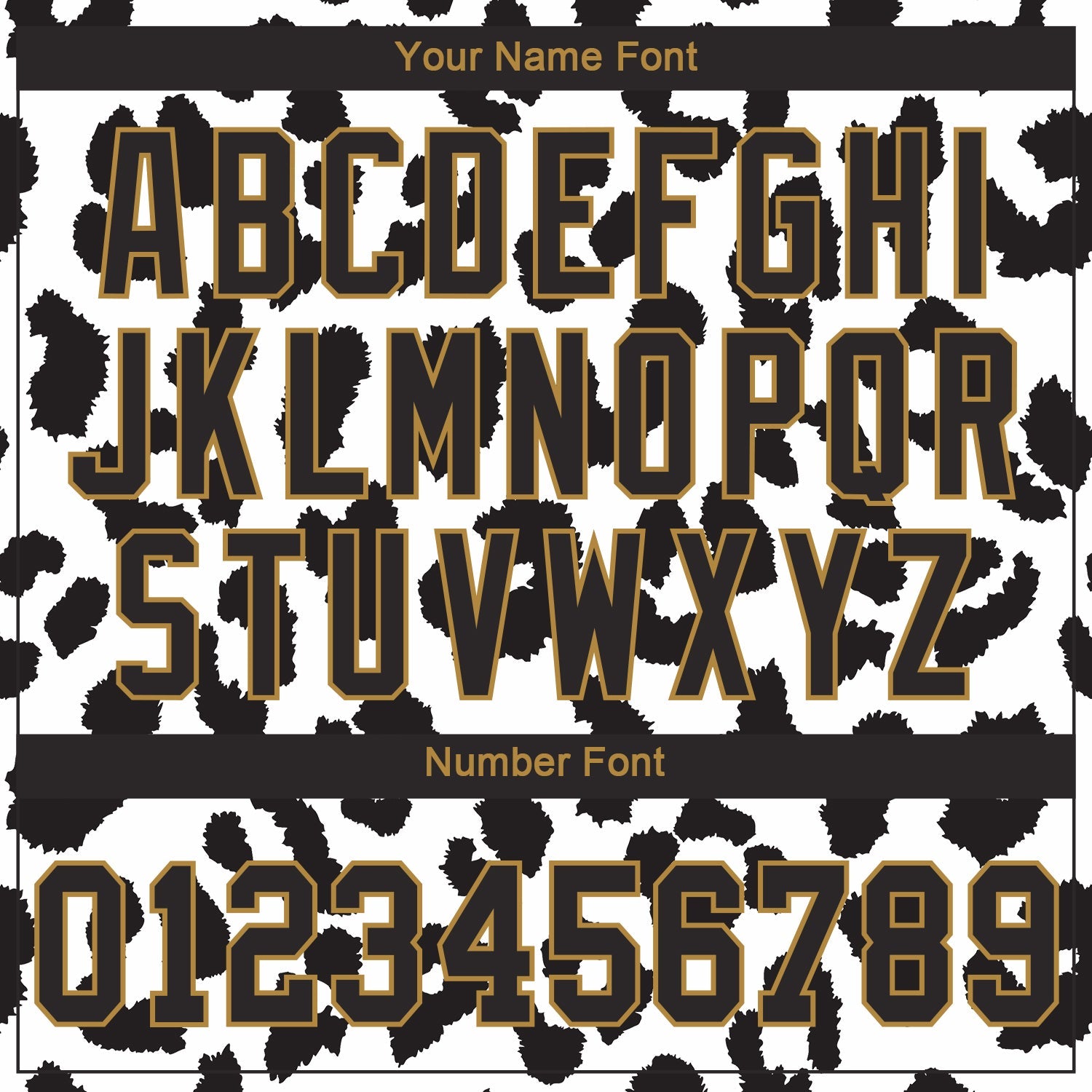 Custom White Black-Old Gold 3D Pattern Design Leopard Authentic Baseball Jersey view 5