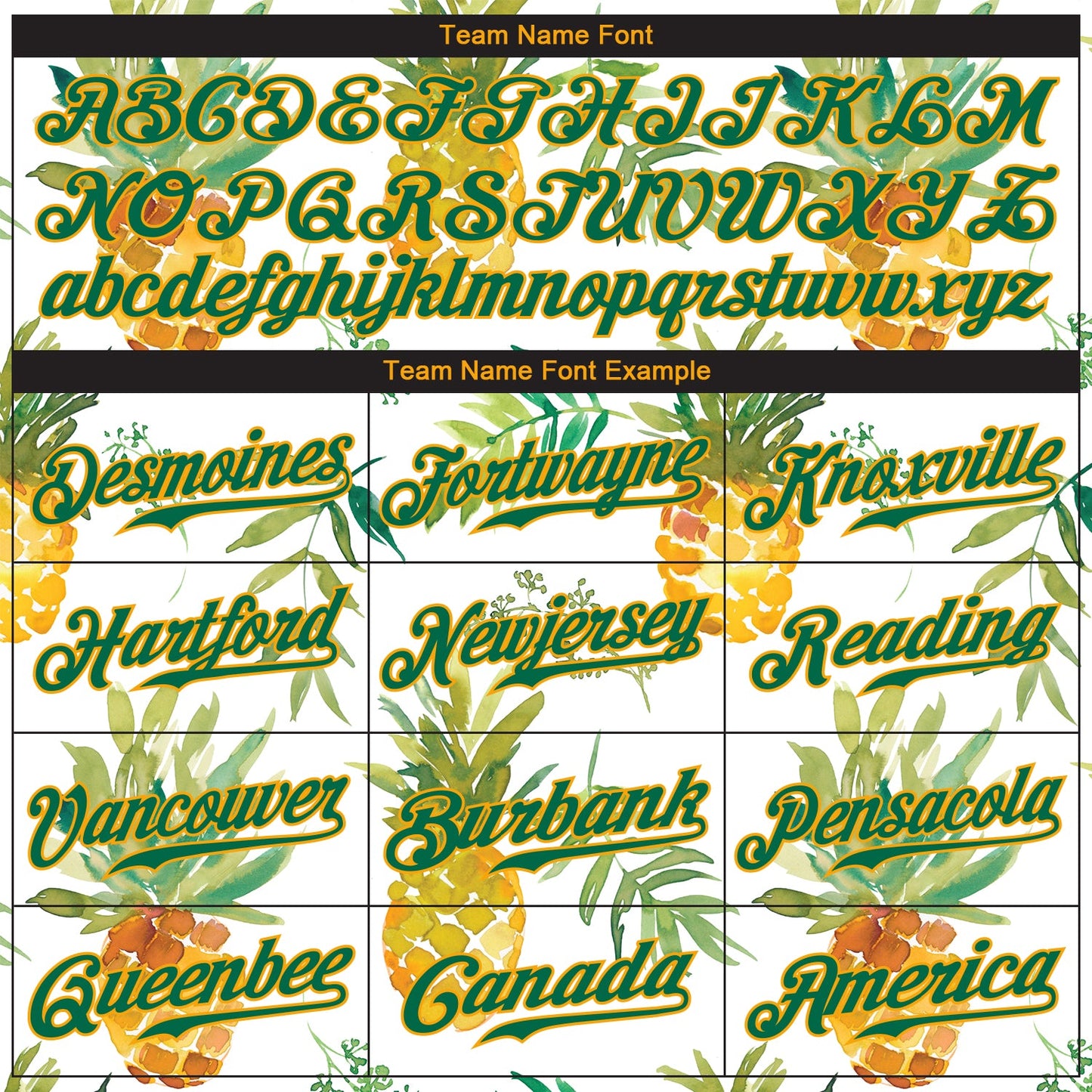 Custom White Kelly Green-Gold 3D Pattern Design Hawaii Pineapples Authentic Baseball Jersey view 5