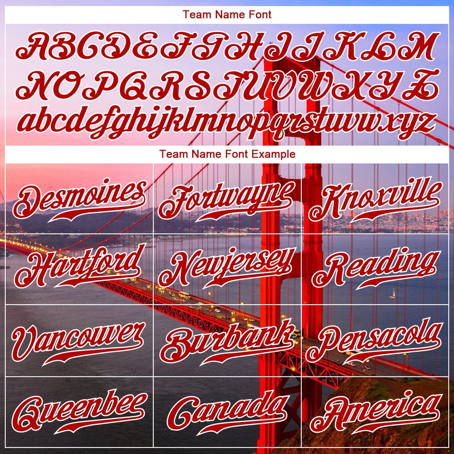 Custom White Red-White 3D Pattern Design Golden Gate Bridge Authentic Baseball Jersey view 4