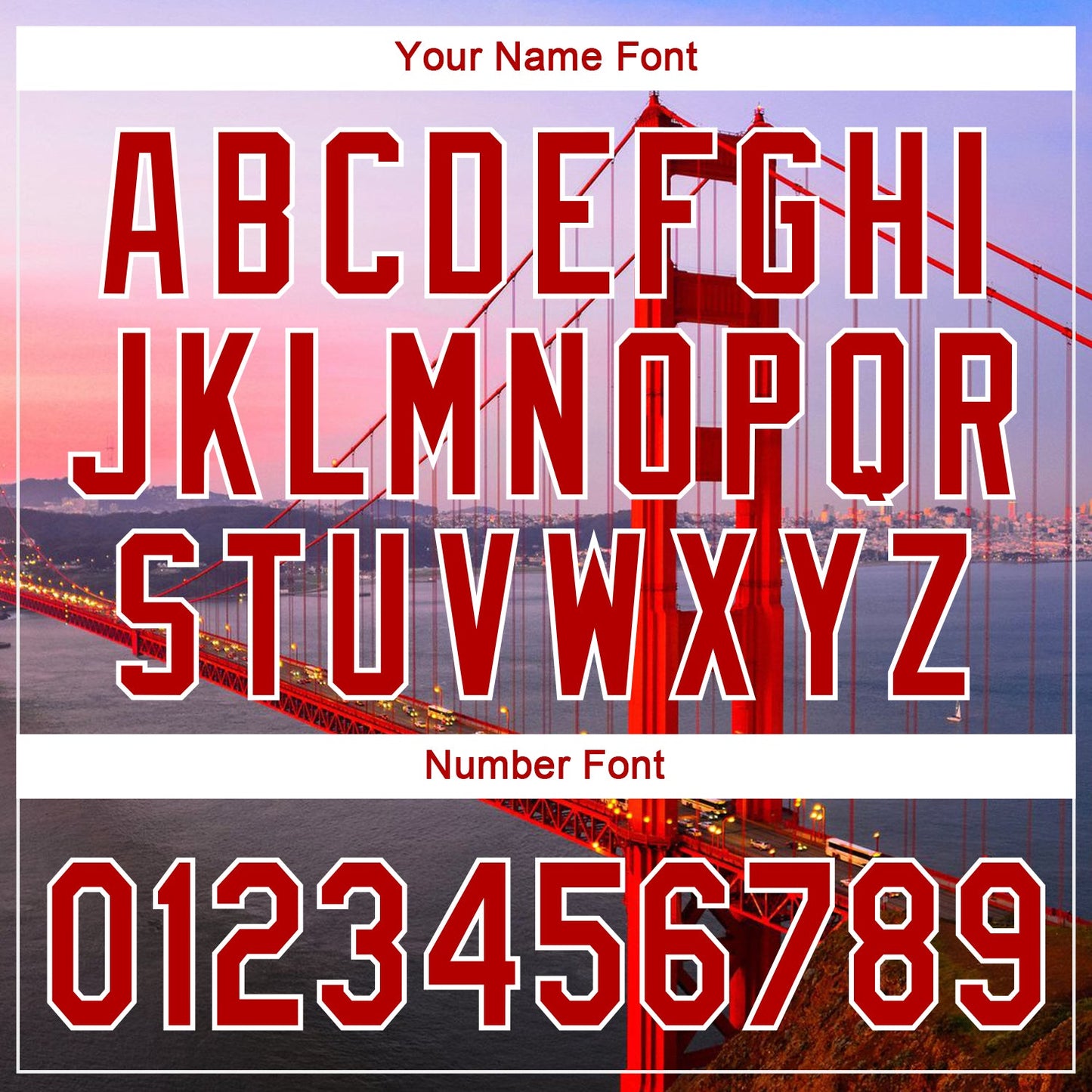 Custom White Red-White 3D Pattern Design Golden Gate Bridge Authentic Baseball Jersey view 5