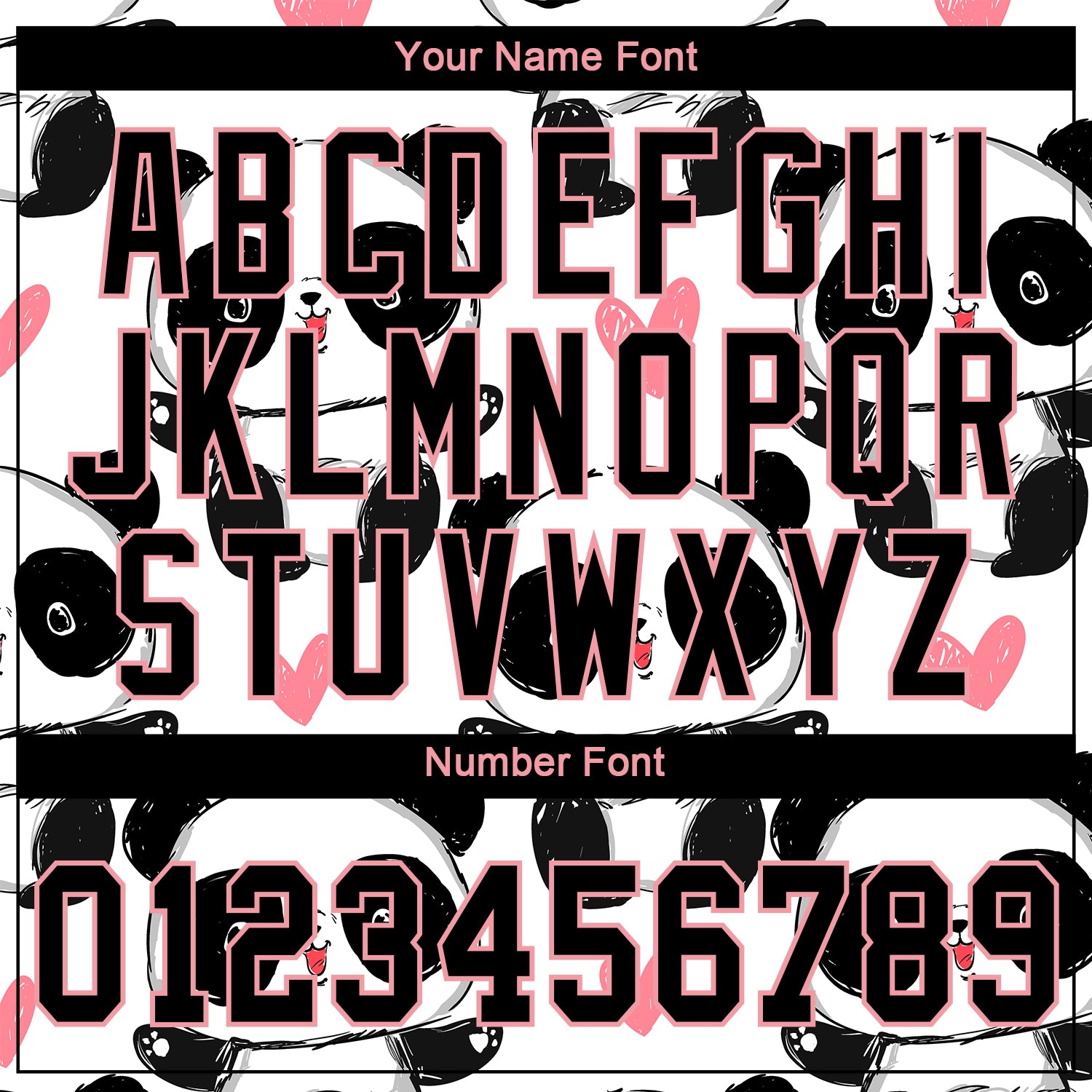 Custom White Black-Medium Pink 3D Pattern Design Pandas Authentic Baseball Jersey view 5
