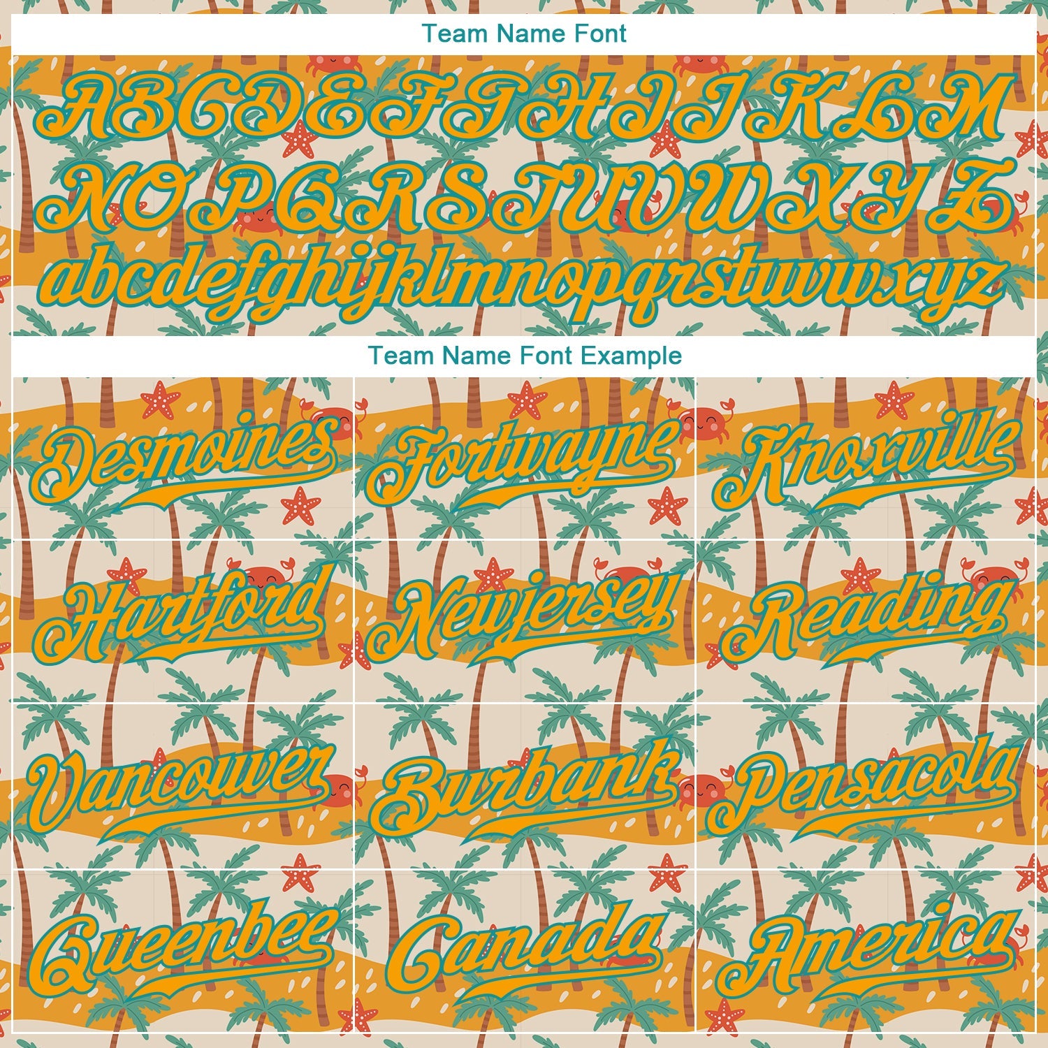 Custom White Gold-Teal 3D Pattern Design Hawaii Palm Trees Authentic Baseball Jersey view 4