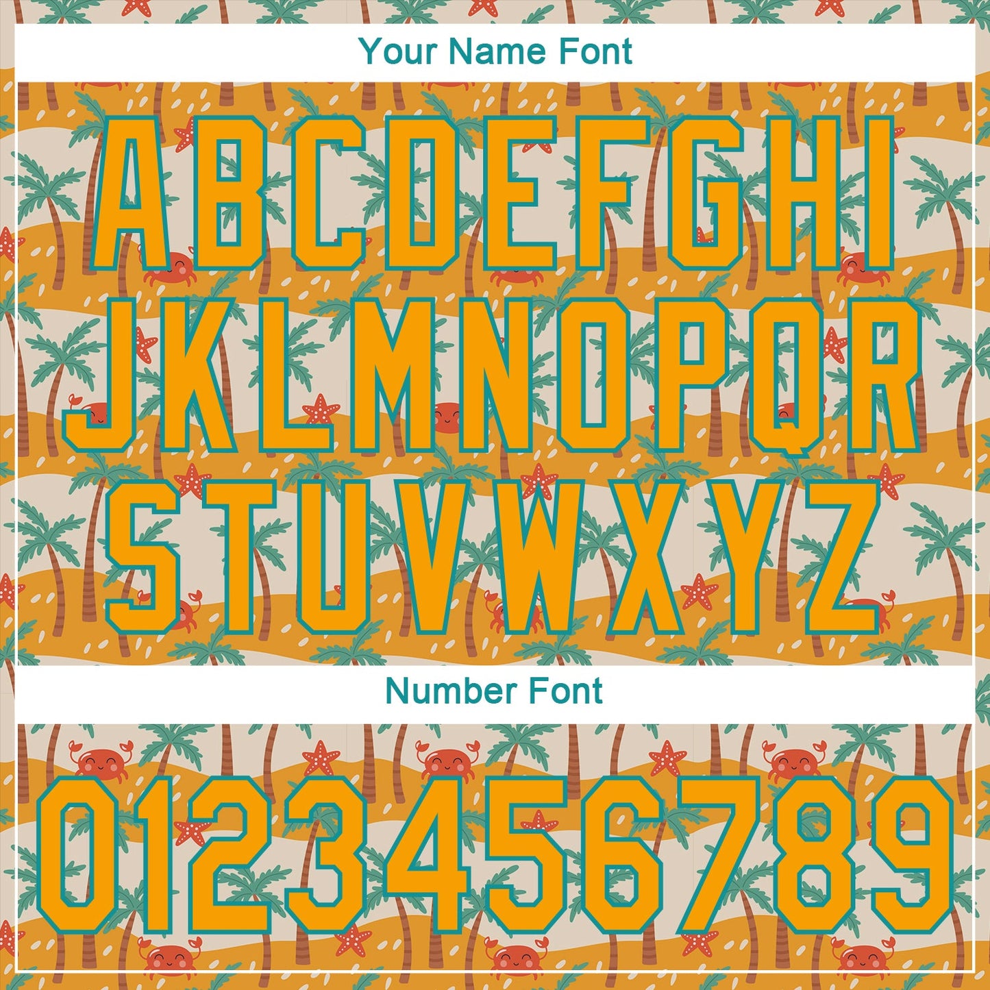 Custom White Gold-Teal 3D Pattern Design Hawaii Palm Trees Authentic Baseball Jersey view 5