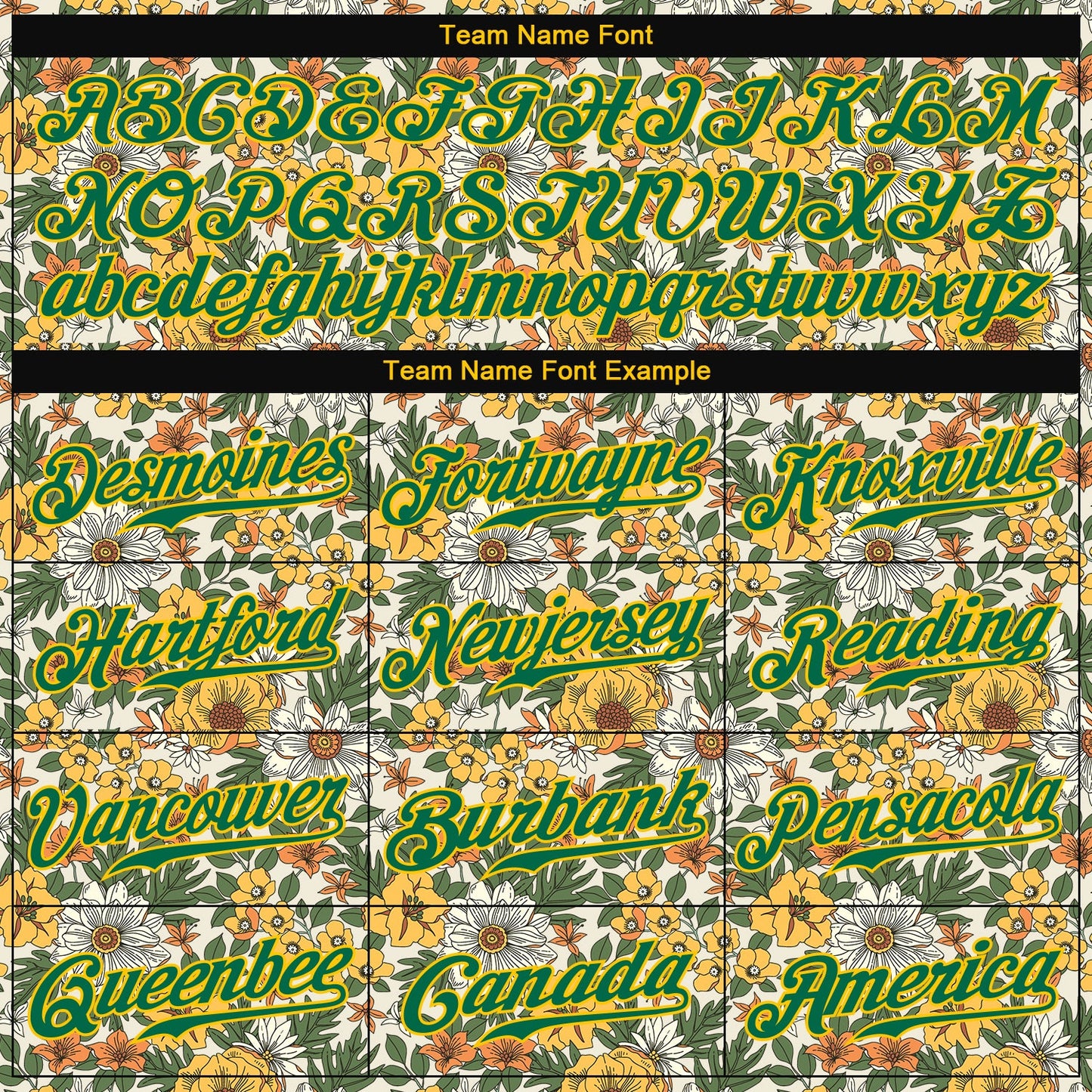 Custom White Kelly Green-Gold 3D Pattern Design Flowers Authentic Baseball Jersey view 4