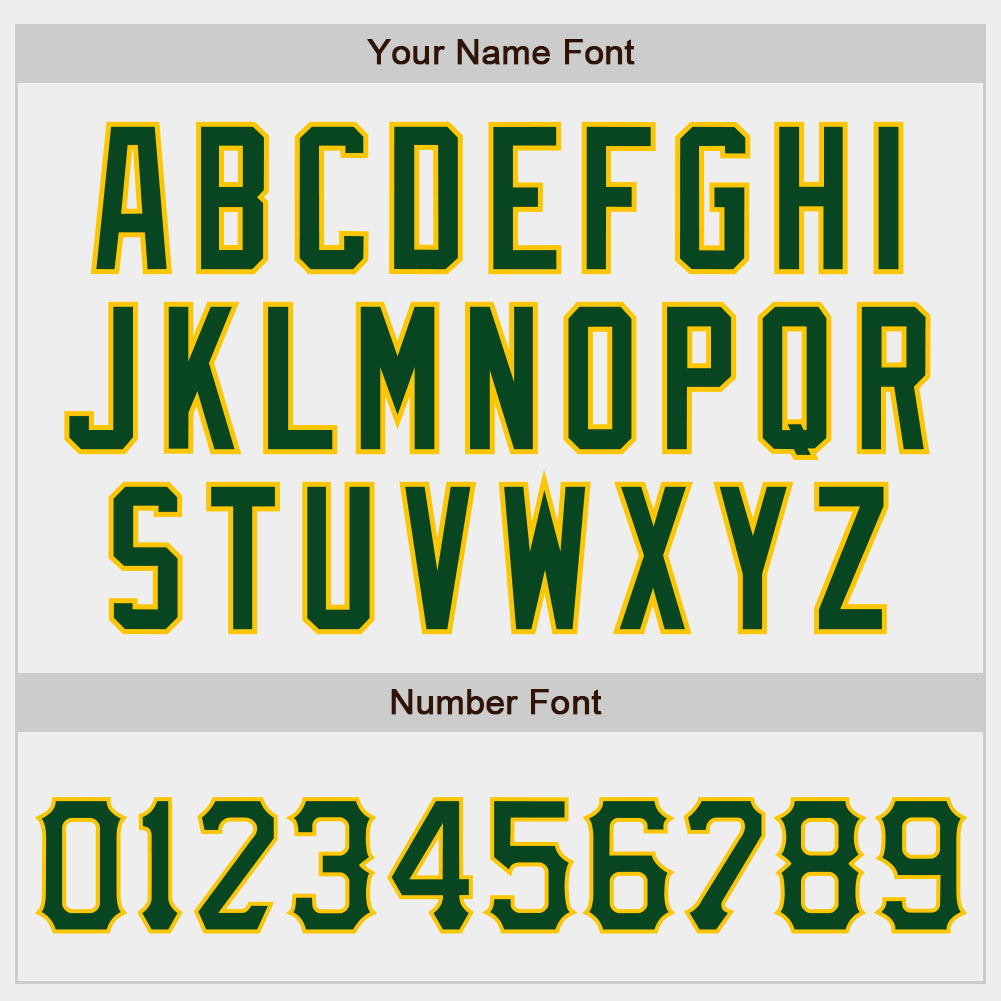 Custom White Green-Gold Authentic Baseball Jersey view 4