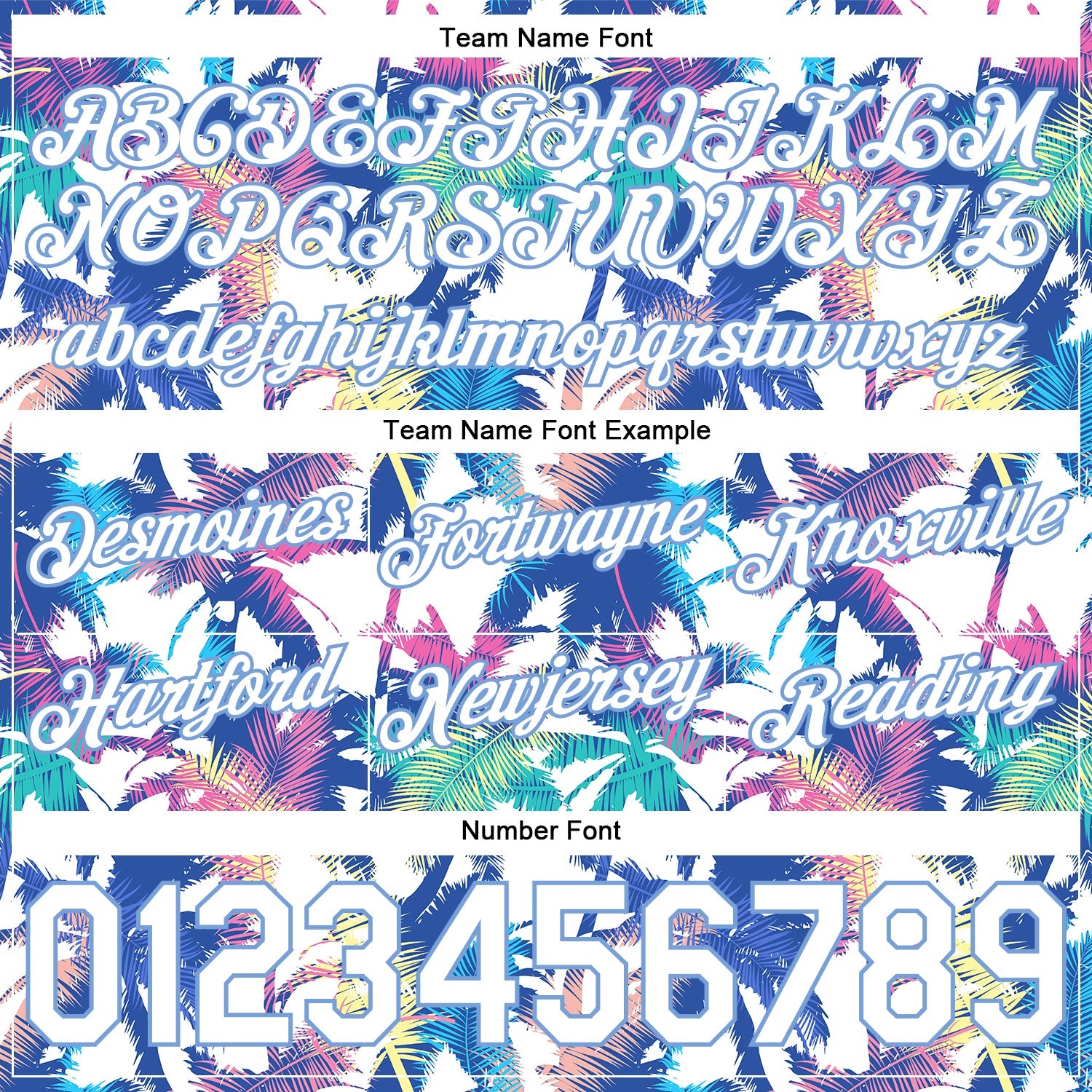 Custom White White-Light Blue 3D Pattern Design Palm Trees Authentic Basketball Shorts view 3